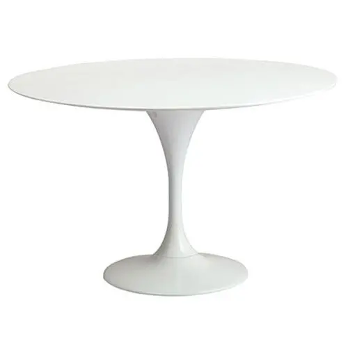  Buy Round Fiberglass Tulipa Table - 110cm White 29845 - in the UK