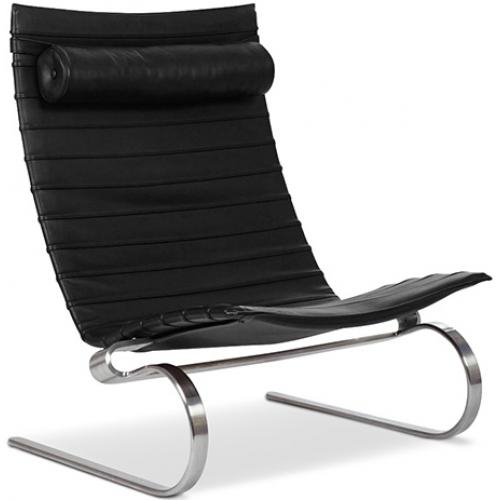  Buy PY20 Lounge Chair - Premium Leather Black 16830 - in the UK