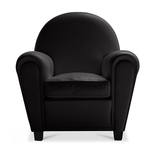  Buy Club Armchair - Faux Leather Black 54286 - in the UK