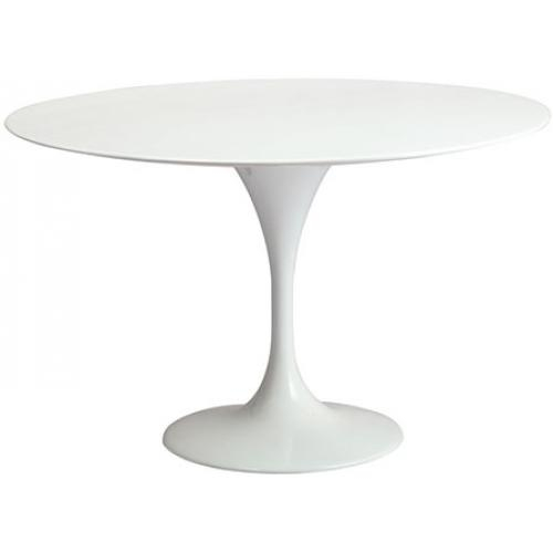  Buy Round Fiberglass Tulipa Table - 110cm White 29845 - in the UK