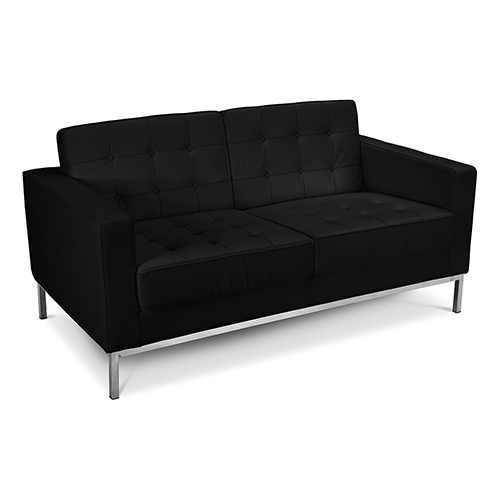  Buy Design Sofa Kanel  (2 seats) - Faux Leather Black 13242 - in the UK