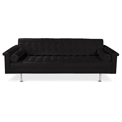 Buy Design Sofa Trendy (3 seats) - Faux Leather Black 13259 - in the UK