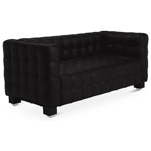  Buy Design Sofa Lukus (2 seats) - Faux Leather Black 13252 - in the UK