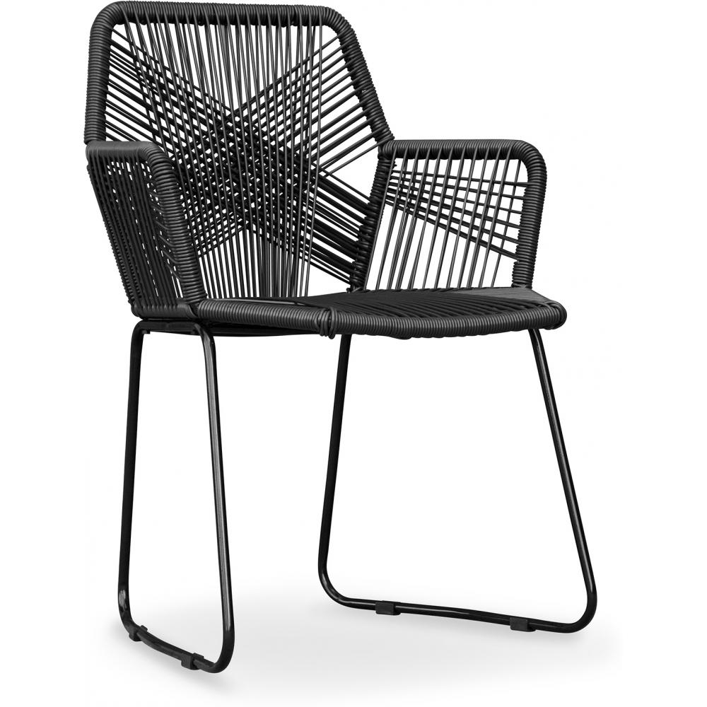  Buy Tropical Garden armchair - Black Legs Black 58538 - in the UK