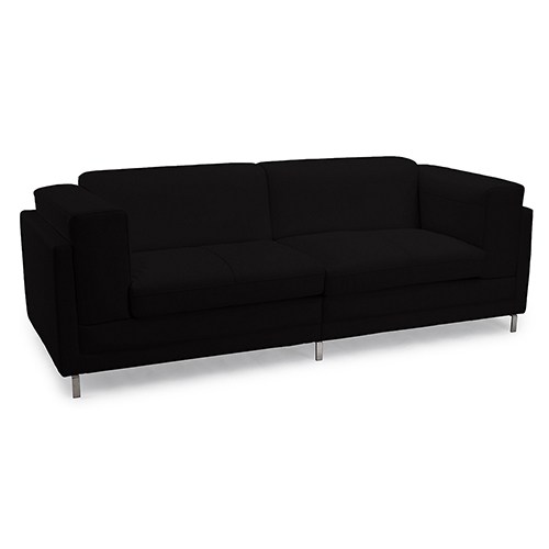  Buy Cava Design Sofa (2 seats) - Faux Leather Black 16611 - in the UK