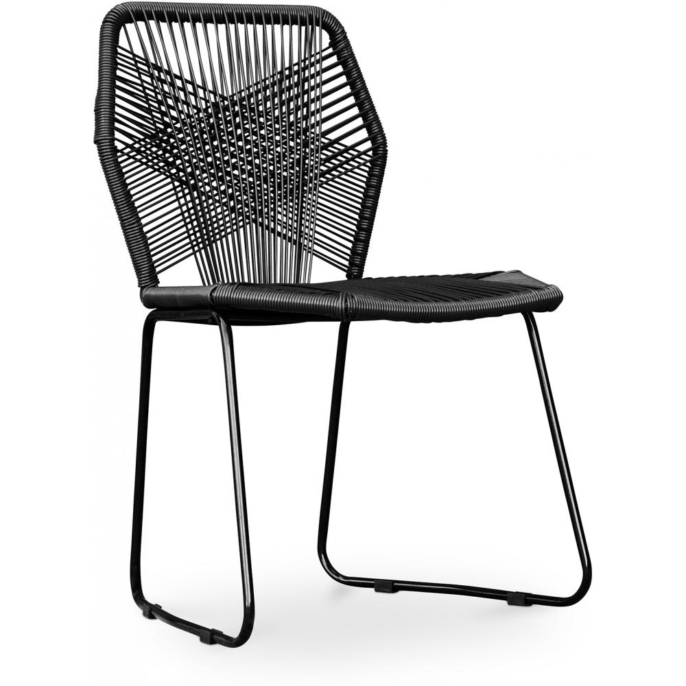  Buy Tropical Garden chair - Black Legs Black 58533 - in the UK
