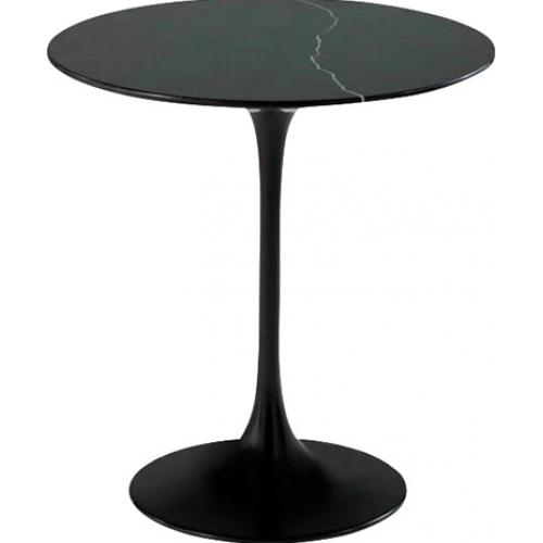  Buy Tulip Coffee Table in Marble - 50cm Black 15420 - in the UK