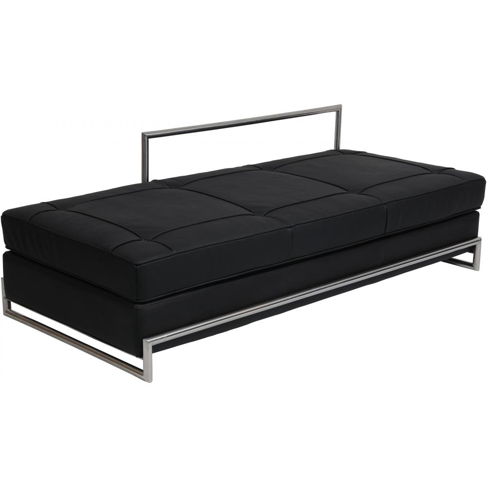  Buy Daybed - Faux Leather Black 15430 - in the UK