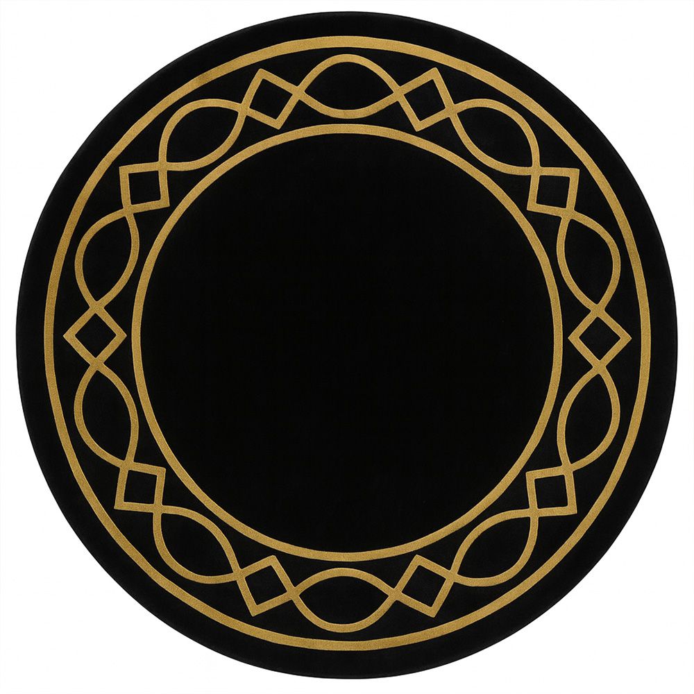  Buy Round Design Wool Rug - 230cm - Erit Multicolour 58288 - in the UK