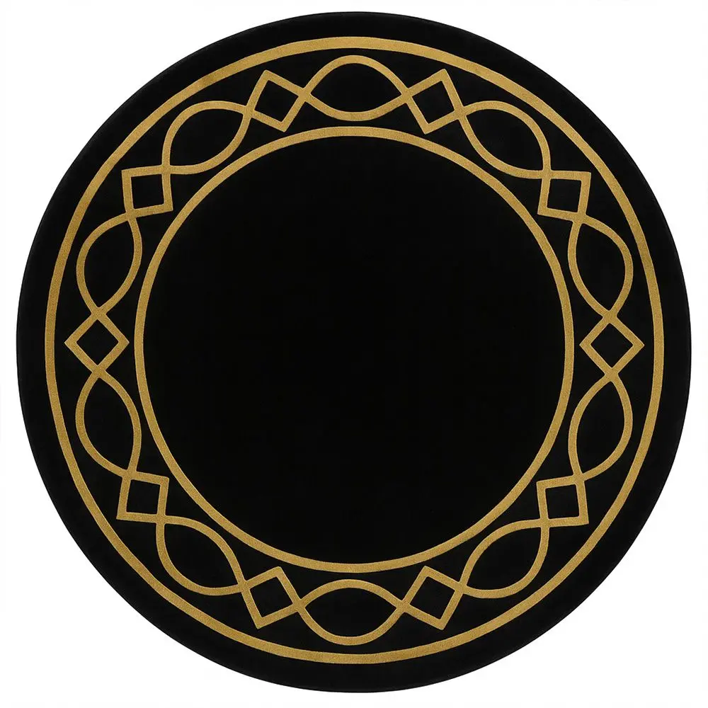  Buy Round Design Wool Rug - 230cm - Erit Multicolour 58288 - in the UK