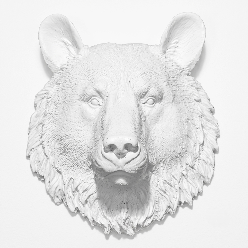  Buy Wall Decoration - White Bear Head - Ika White 55732 - in the UK