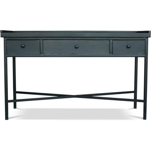  Buy Vintage Industrial Console 3 Drawers - Steel Black 27784 - in the UK