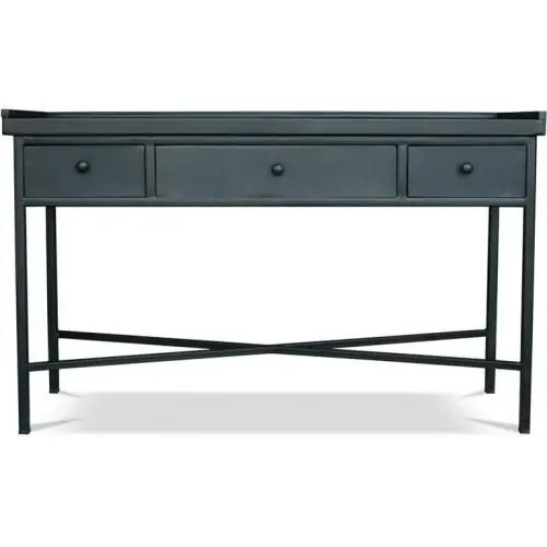 Buy Vintage Industrial Console 3 Drawers - Steel Black 27784 - in the UK