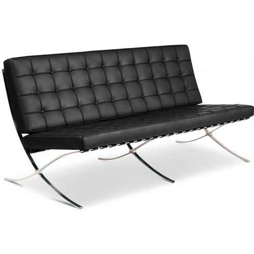 Buy City Sofa (3 seats) - Premium Leather Black 13266 - in the UK