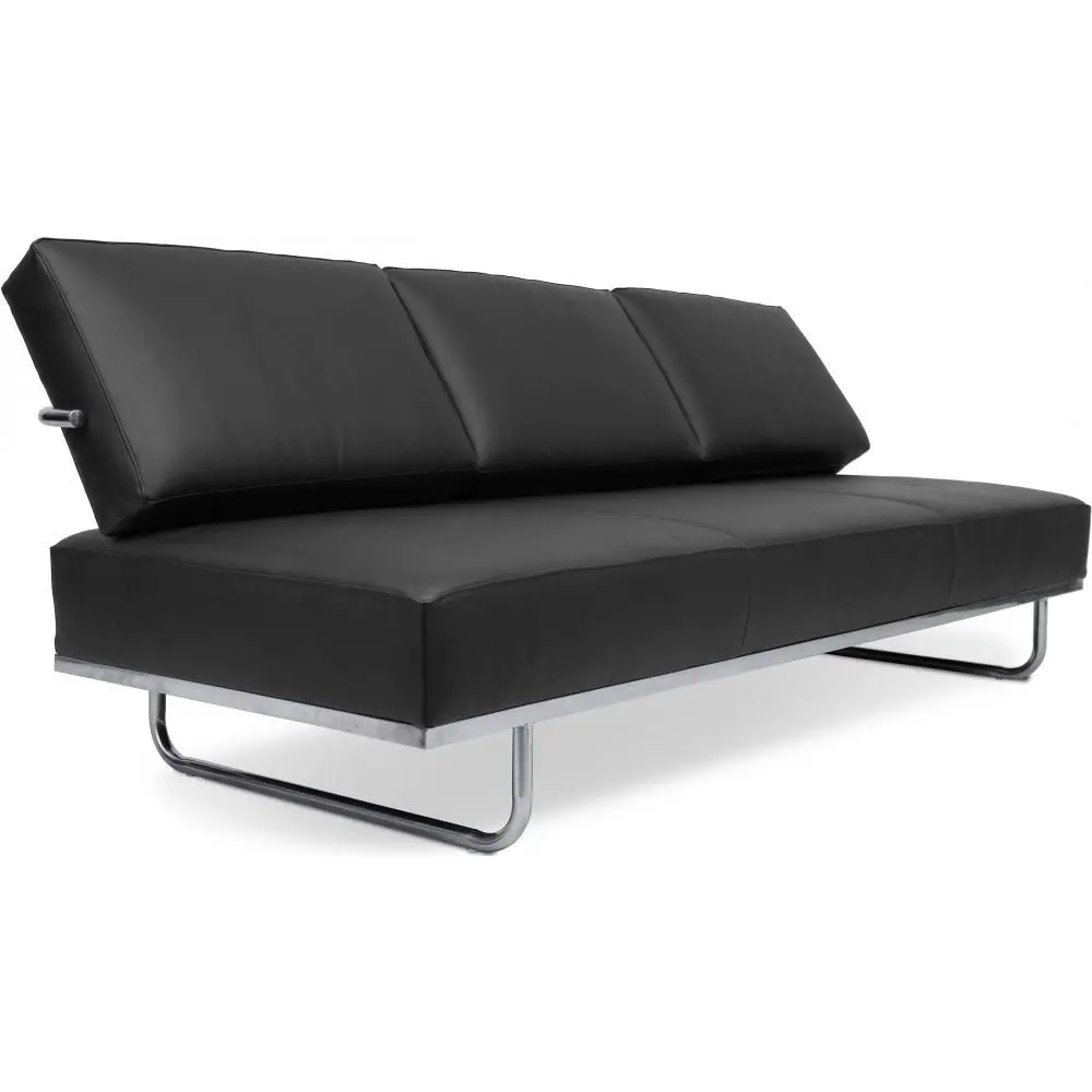  Buy Sofa Bed SQUAR (Convertible) - Premium Leather Black 14622 - in the UK