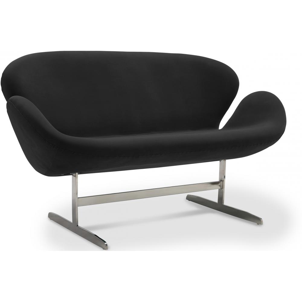  Buy Swin Sofa (2 seats) - Fabric Black 13911 - in the UK
