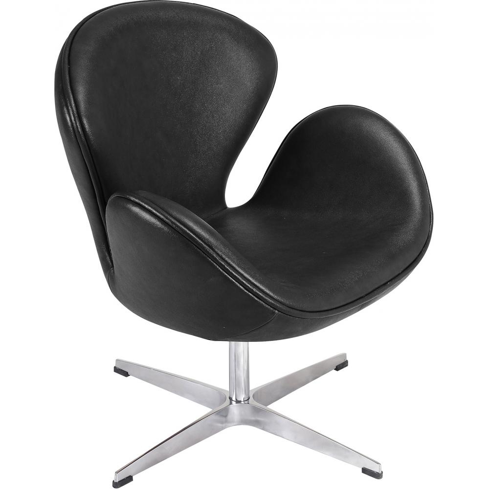  Buy Swivel Armchair Leather - Office Armchair - Swin  Black 13664 - in the UK