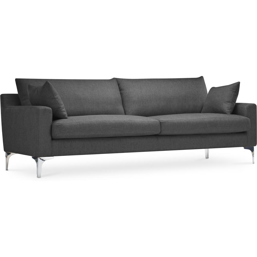  Buy Design Living-room Sofa - 3 seats - Fabric Dark grey 26729 - in the UK
