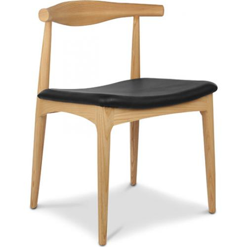 Scandinavian Design Chair CV20 Faux Leather - Angled View