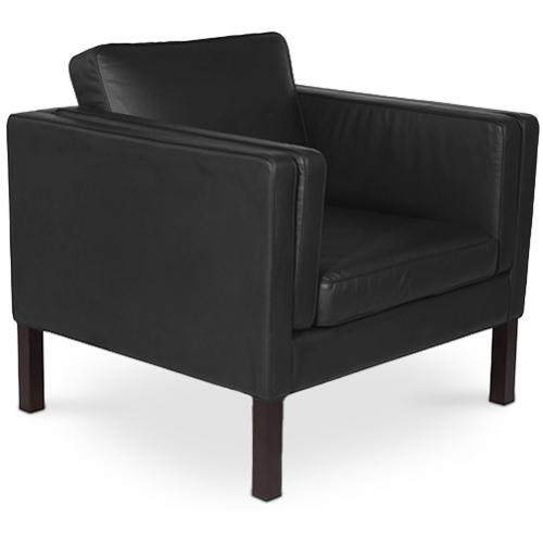  Buy 2334 Design Living room Armchair - Premium Leather Black 15441 - in the UK