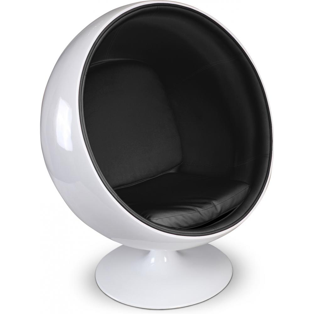  Buy Ballon Chair  - Faux Leather Black 16499 - in the UK
