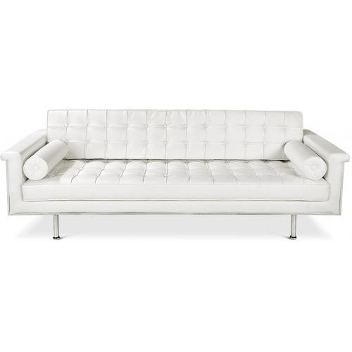  Buy Design Sofa Trendy (3 seats) - Faux Leather White 13259 - in the UK