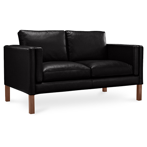  Buy Design Sofa 2332 (2 seats) - Faux Leather Black 13921 - in the UK