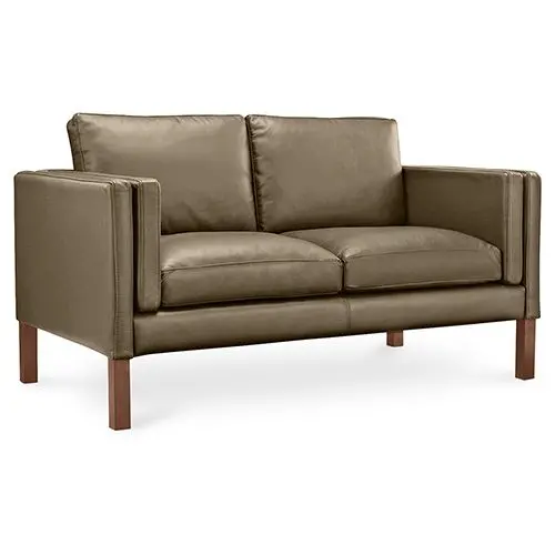  Buy Design Sofa 2332 (2 seats) - Faux Leather Taupe 13921 - in the UK