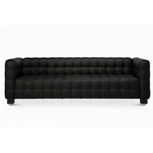  Buy Design Sofa Lukus (3 seats) - Faux Leather Black 13255 - in the UK