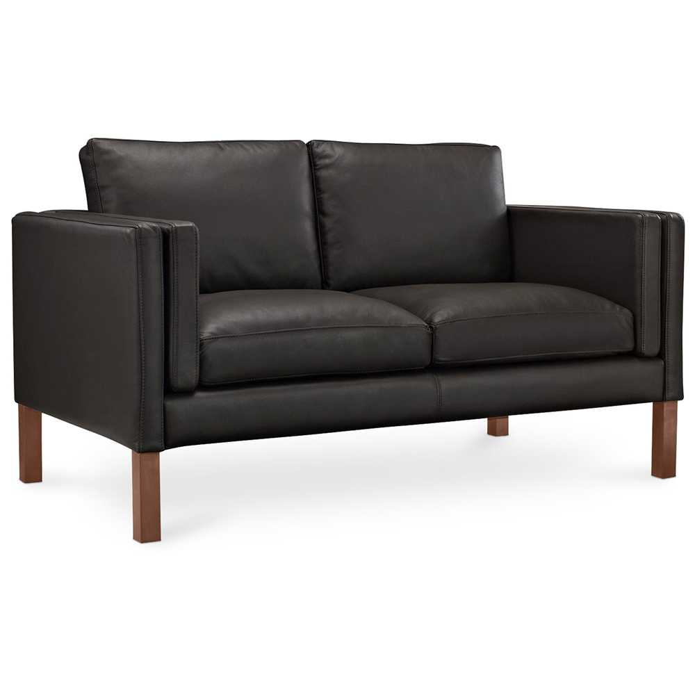 Buy Design Sofa 2332 (2 seats) - Premium Leather Black 13922 - in the UK