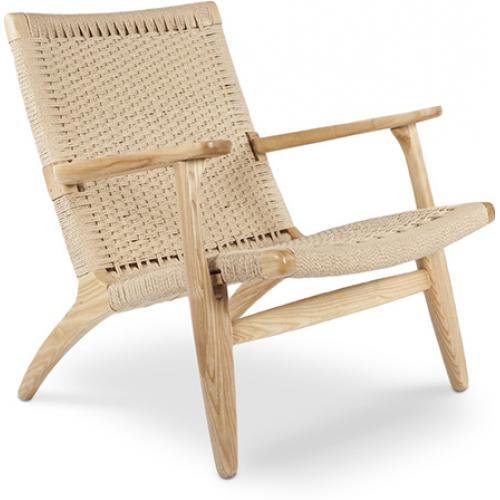  Buy Armchair Boho Bali Style Bukit in Solid Wood Natural wood 57153 - in the UK
