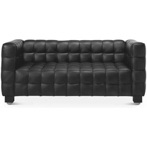  Buy Design Sofa Lukus (2 seats) - Premium Leather Black 13253 - in the UK