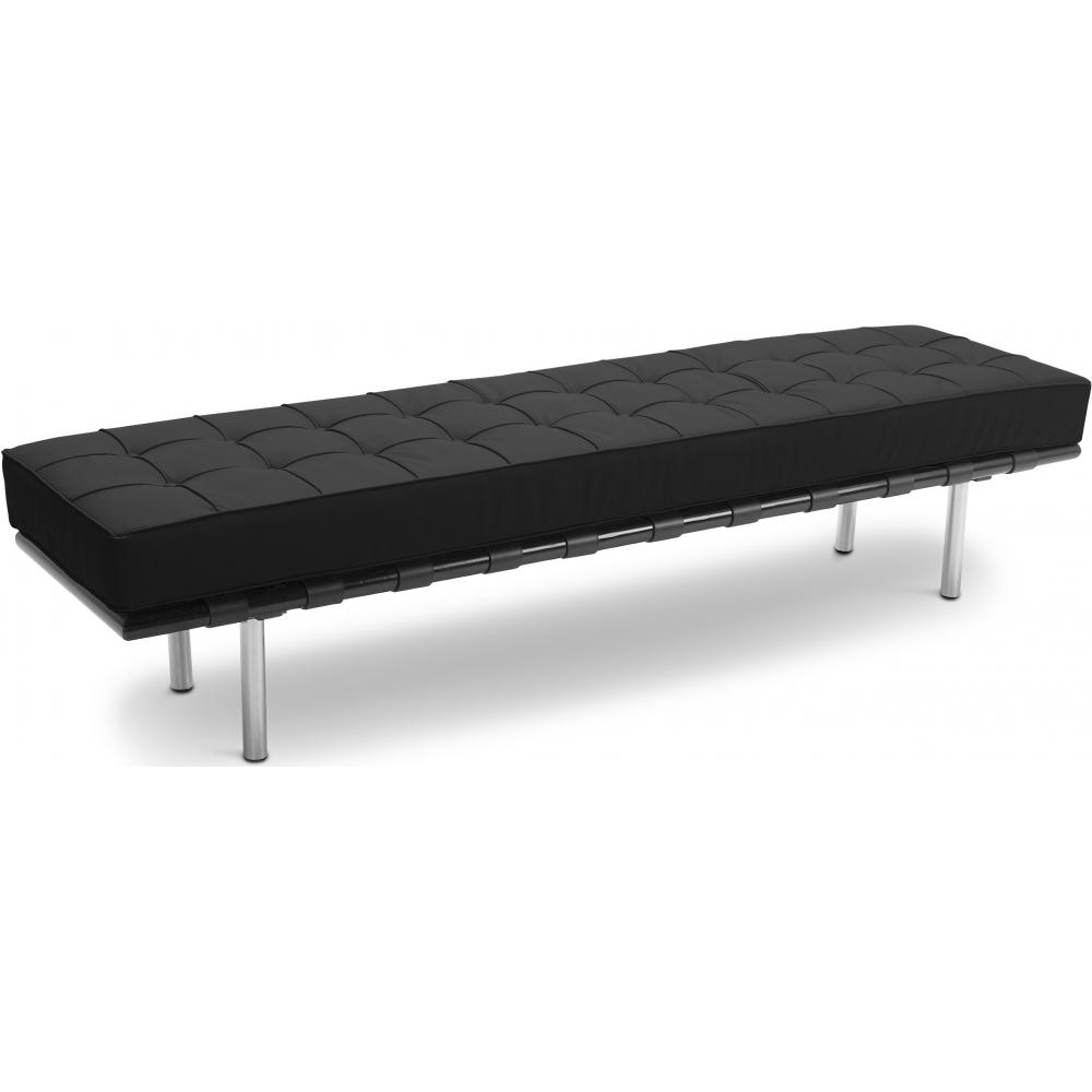  Buy City Bench (3 seats) - Faux Leather Black 13222 - in the UK