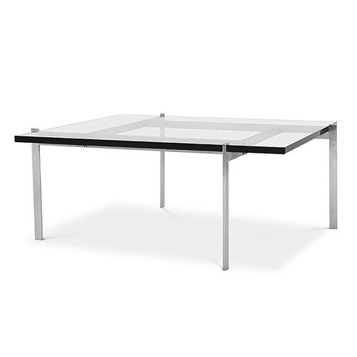  Buy Coffee table Square - Steel & Glass 12 mm Steel 16319 - in the UK
