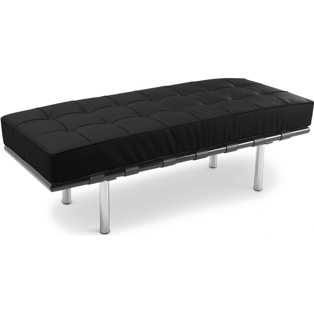  Buy City Bench (2 seats) - Faux Leather Black 13219 - in the UK