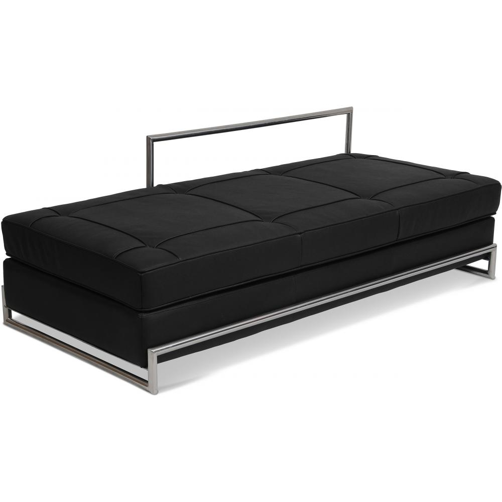  Buy Daybed - Premium Leather Black 15431 - in the UK