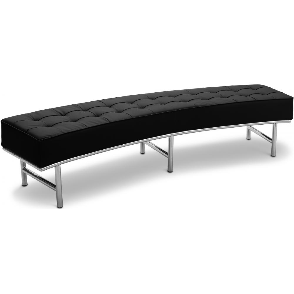  Buy Montes  Sofa Bench - Faux Leather Black 13700 - in the UK