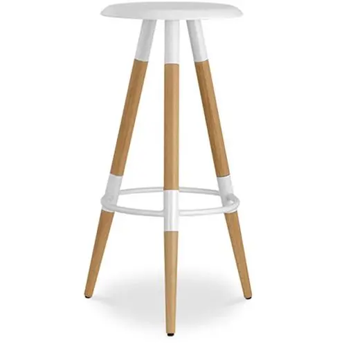 Buy Scandinavian style stool - Metal White 59144 - in the UK