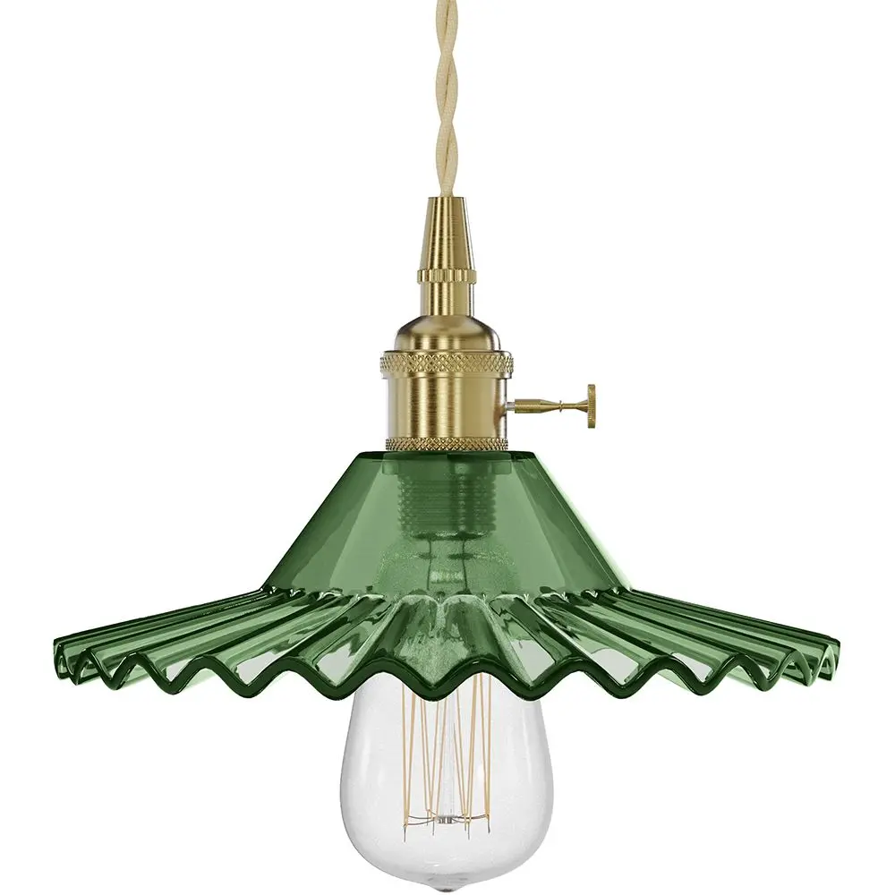  Buy Gold metal and glass wall lamp - Sven Green 59165 - in the UK