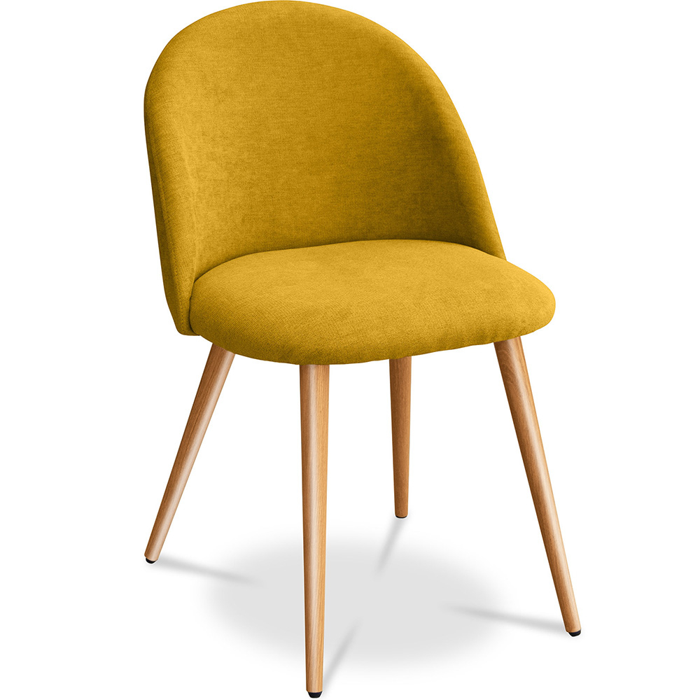  Buy Dining Chair - Upholstered in Fabric - Scandinavian Style - Bennett  Yellow 59261 - in the UK