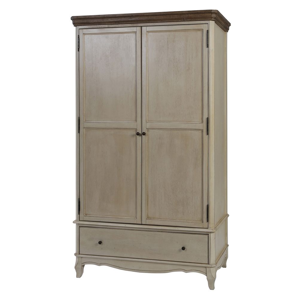  Buy Country Chic Wardrobe - Waxed Wood Beige 29247 - in the UK
