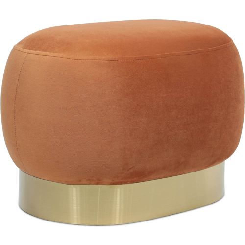 Buy Pouf Luxury Home Foot Rest Velvet and Metal Premium in the UK MyFaktory