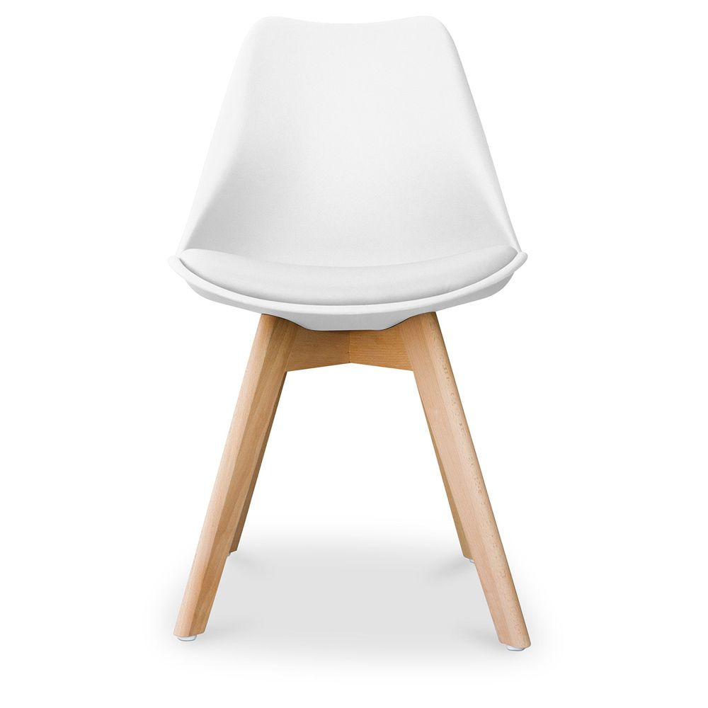 White nordic chair top