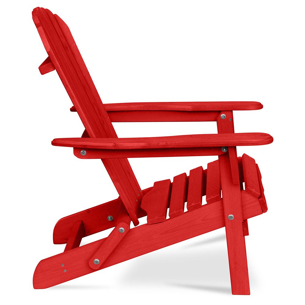 Red resin adirondack deals chairs