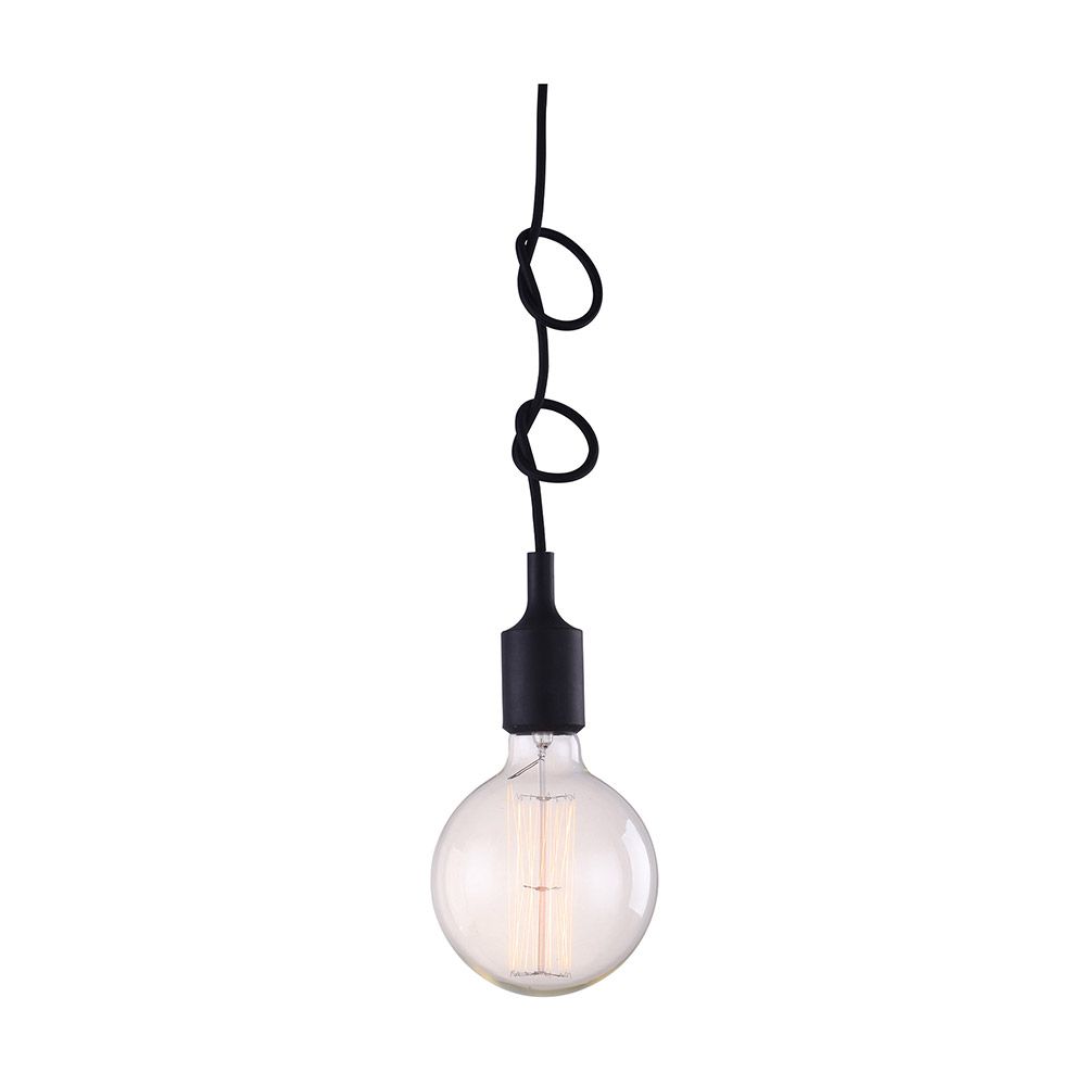 Black store edison lamp