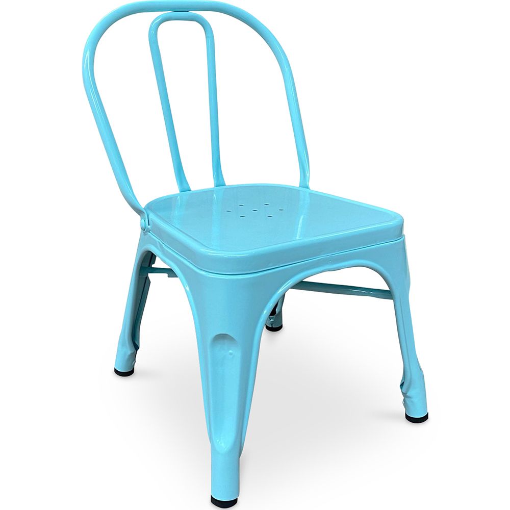 Turquoise on sale metal chair