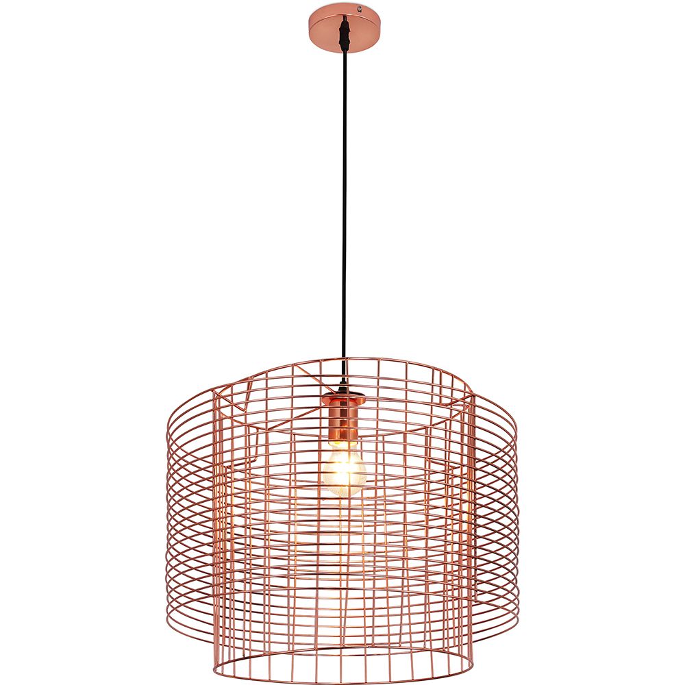 Rose gold shop wire lampshade