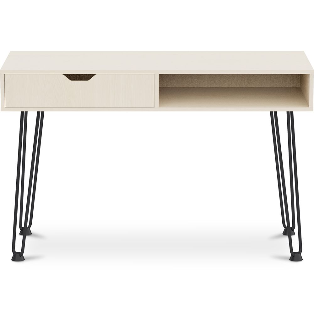 Hairpin hot sale white desk