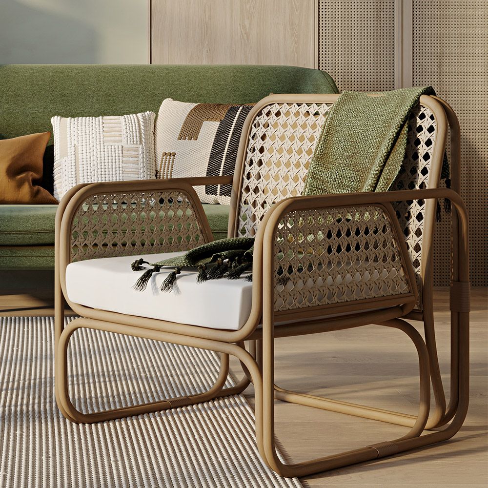 Joplin rattan shop lounge chair