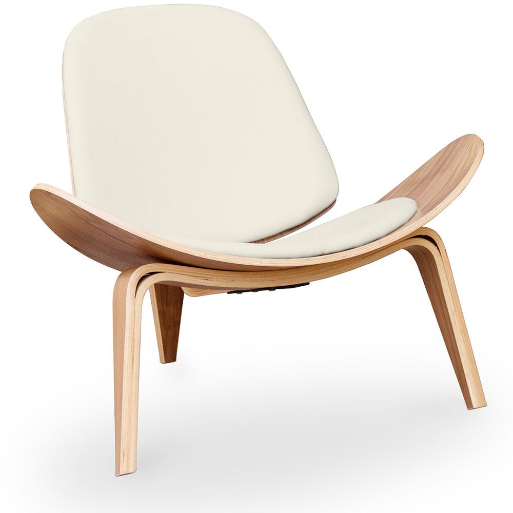 Leather online scandi armchair